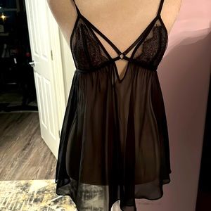 Victoria’s Secret black teddy small